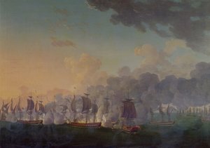 De Slag bij Louisbourg op 21 juli 1781